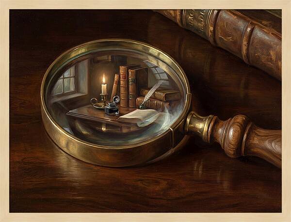 Magnifying Glass Reflection