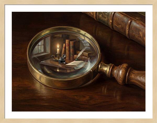 Magnifying Glass Reflection