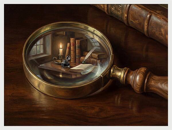 Magnifying Glass Reflection