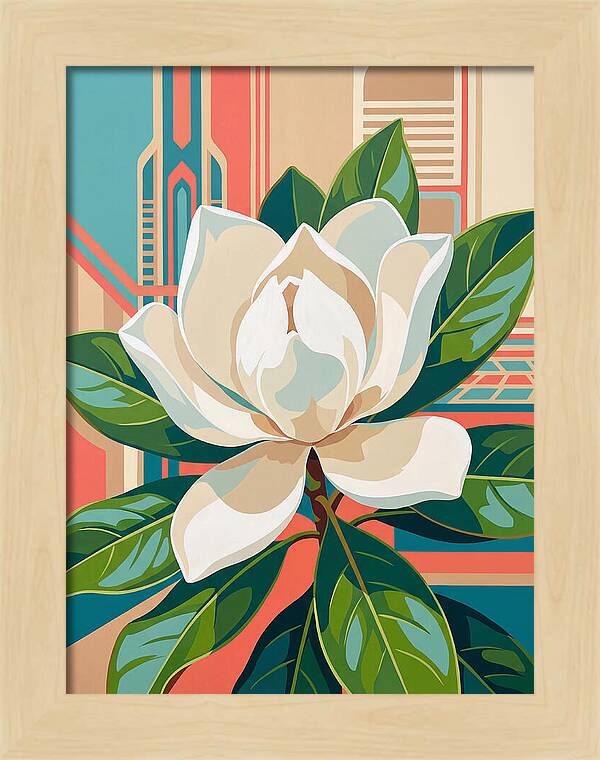 Magnolia Blooming Elegance