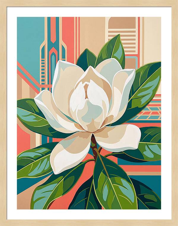 Magnolia Blooming Elegance