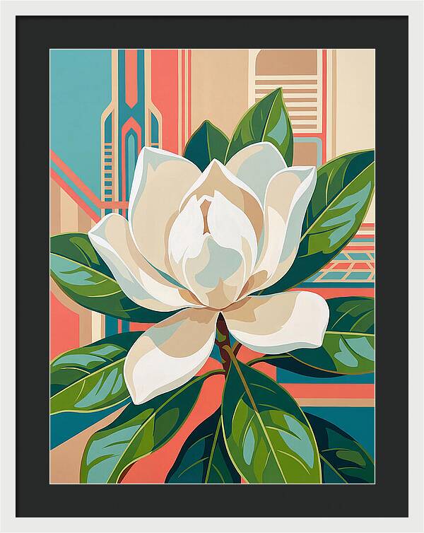 Magnolia Blooming Elegance