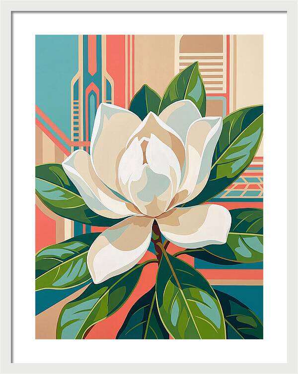 Magnolia Blooming Elegance
