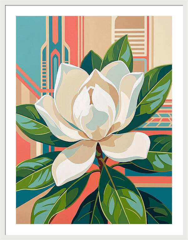 Magnolia Blooming Elegance