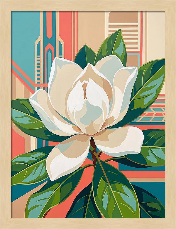 Magnolia Blooming Elegance