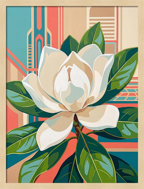 Magnolia Blooming Elegance