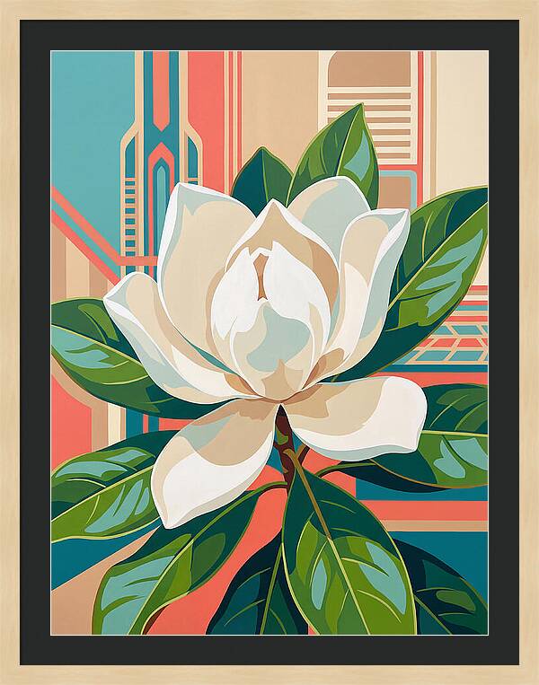 Magnolia Blooming Elegance