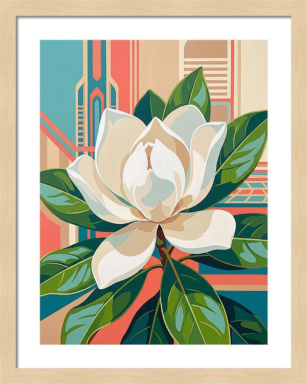 Magnolia Blooming Elegance