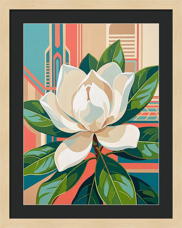 Magnolia Blooming Elegance