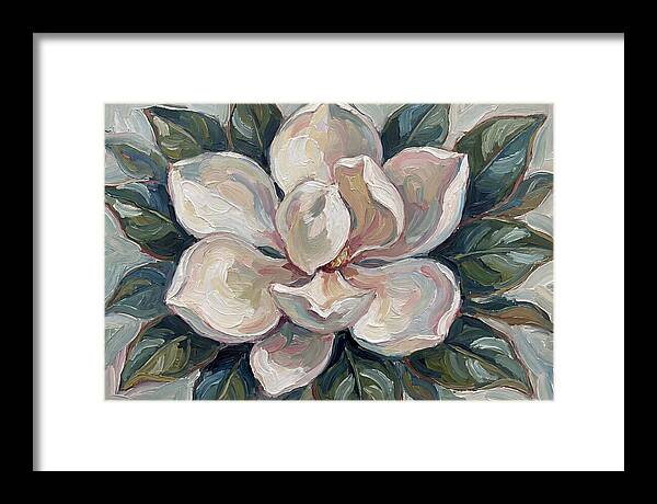 Magnolia Blossom In Expressionist Style
