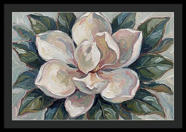Magnolia Blossom In Expressionist Style