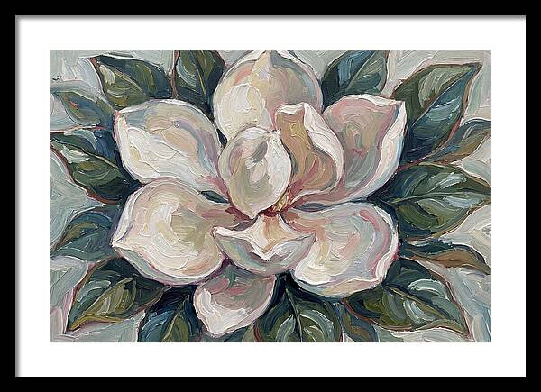 Magnolia Blossom In Expressionist Style