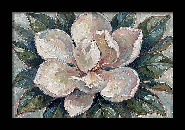 Magnolia Blossom In Expressionist Style