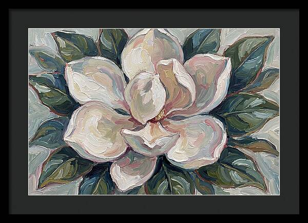 Magnolia Blossom In Expressionist Style