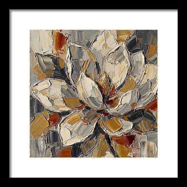 Magnolia Blossom In Palette Knife Style