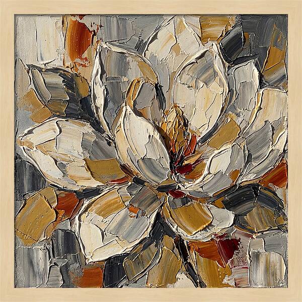 Magnolia Blossom In Palette Knife Style