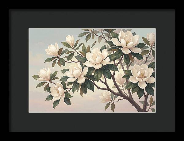 Magnolia Blossoms In Bloom