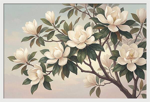 Magnolia Blossoms In Bloom
