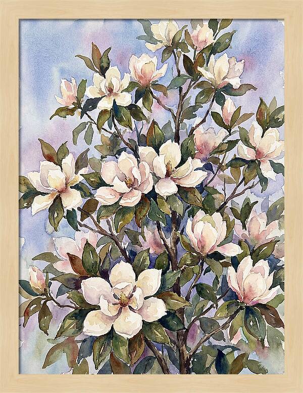 Magnolia Blossoms In Bloom