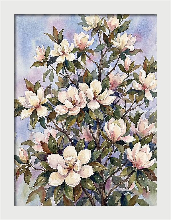Magnolia Blossoms In Bloom