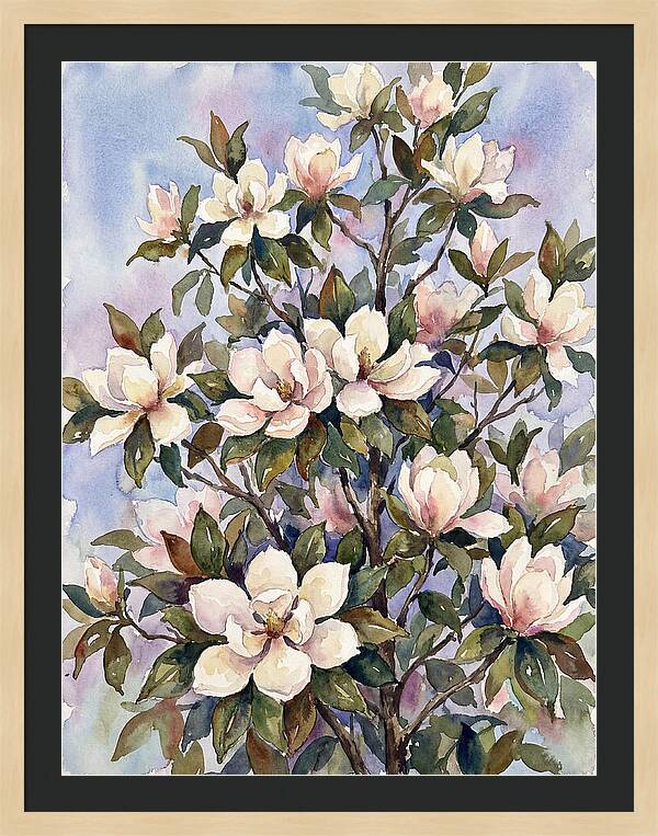 Magnolia Blossoms In Bloom
