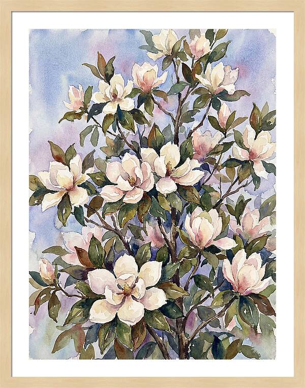 Magnolia Blossoms In Bloom