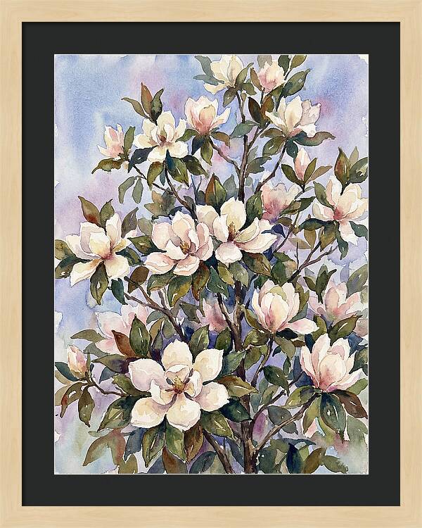 Magnolia Blossoms In Bloom