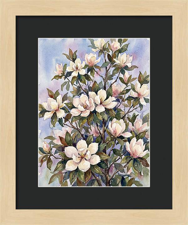 Magnolia Blossoms In Bloom