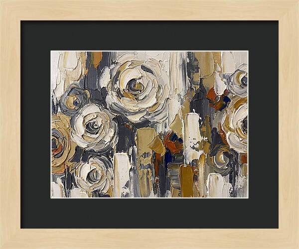 Magnolia Blossoms In Palette Knife