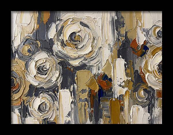 Magnolia Blossoms In Palette Knife