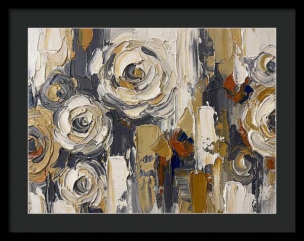 Magnolia Blossoms In Palette Knife