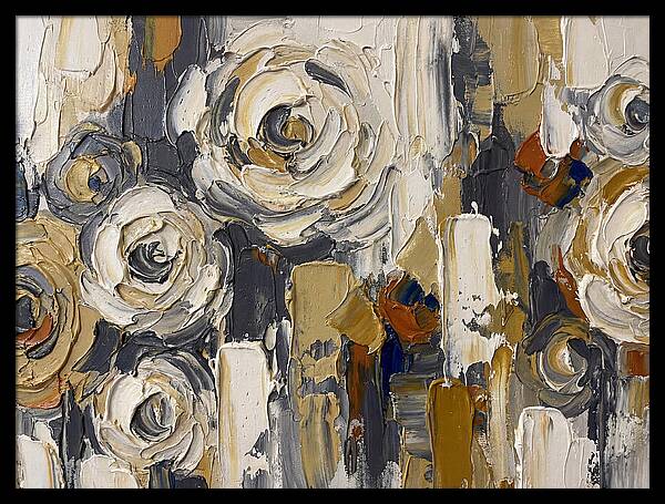 Magnolia Blossoms In Palette Knife