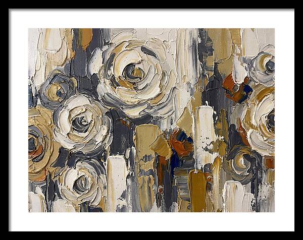 Magnolia Blossoms In Palette Knife