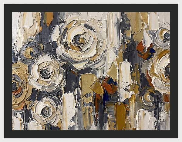 Magnolia Blossoms In Palette Knife