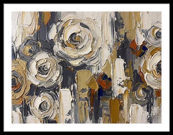 Magnolia Blossoms In Palette Knife