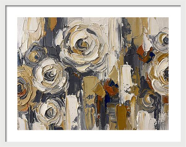 Magnolia Blossoms In Palette Knife