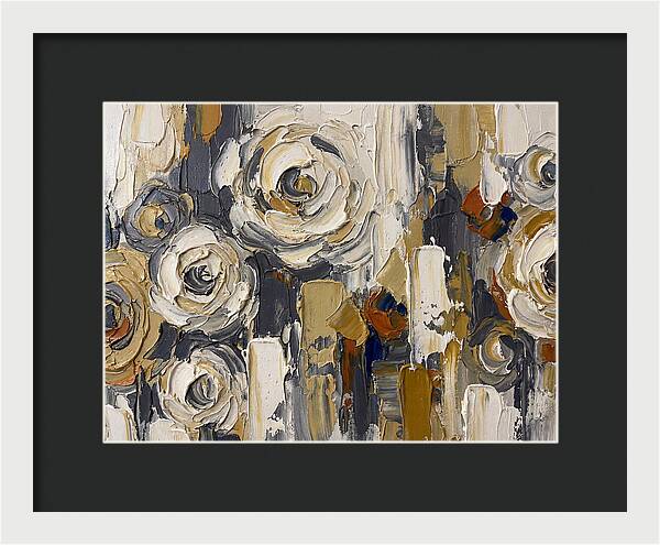 Magnolia Blossoms In Palette Knife