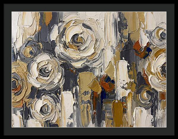 Magnolia Blossoms In Palette Knife