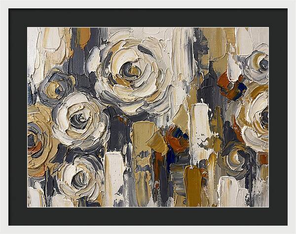 Magnolia Blossoms In Palette Knife