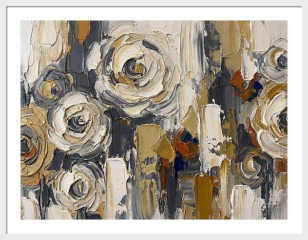 Magnolia Blossoms In Palette Knife