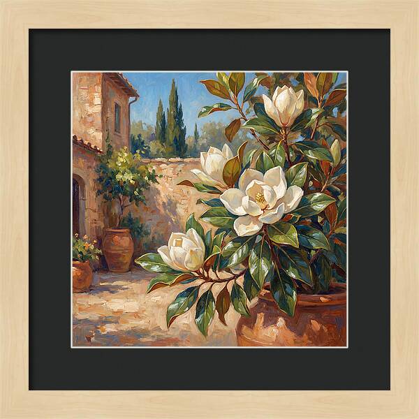 Magnolia In Mediterranean Serenity