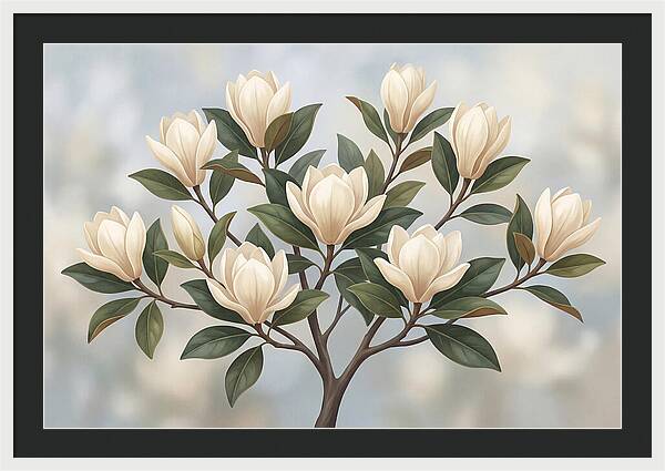 Magnolia Petals Under Sunlight