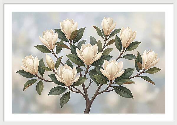Magnolia Petals Under Sunlight