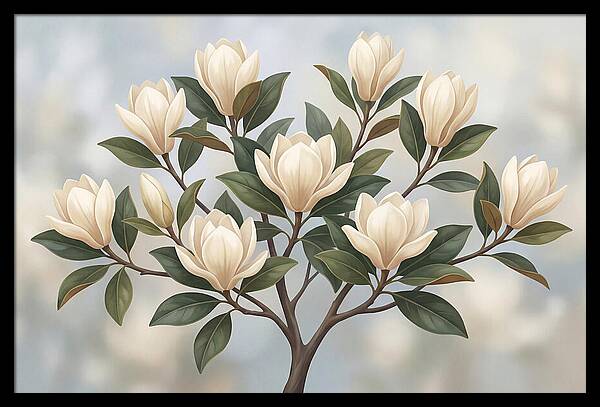 Magnolia Petals Under Sunlight