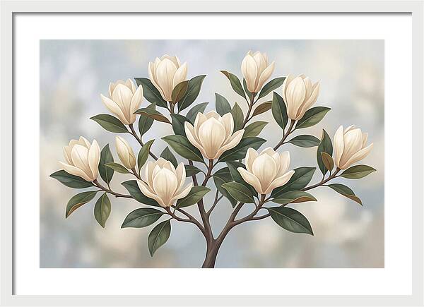 Magnolia Petals Under Sunlight