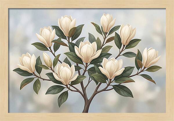 Magnolia Petals Under Sunlight