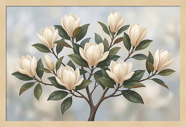 Magnolia Petals Under Sunlight