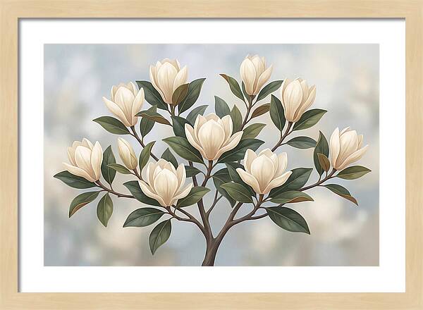 Magnolia Petals Under Sunlight