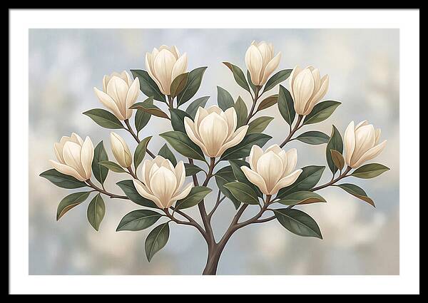 Magnolia Petals Under Sunlight