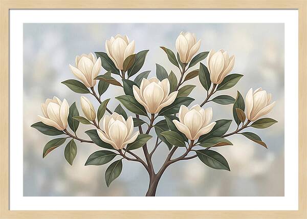 Magnolia Petals Under Sunlight